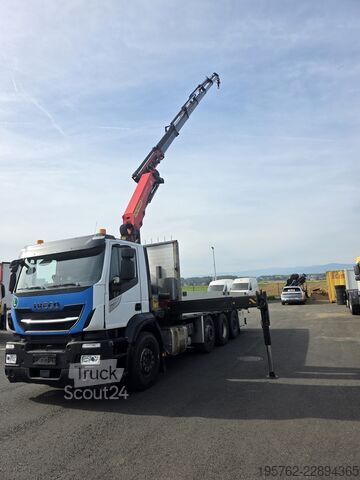 Camion cu platformă IVECO Stralis 460 8x2 E6 Palfinger PK 23001 EH