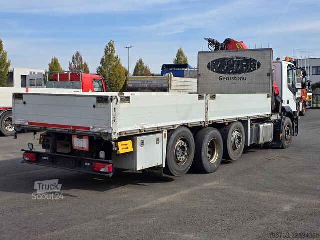 Camion cu platformă IVECO Stralis 460 8x2 E6 Palfinger PK 23001 EH