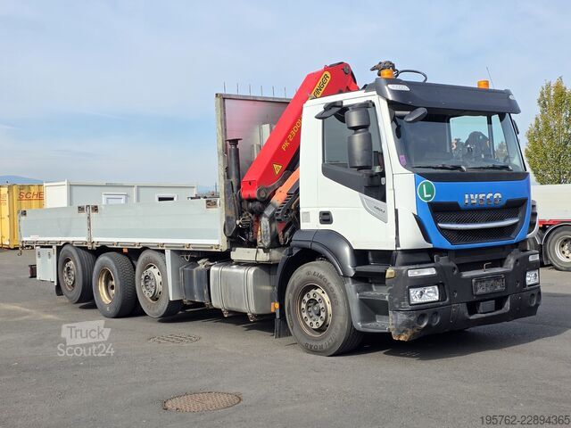 Camion cu platformă IVECO Stralis 460 8x2 E6 Palfinger PK 23001 EH