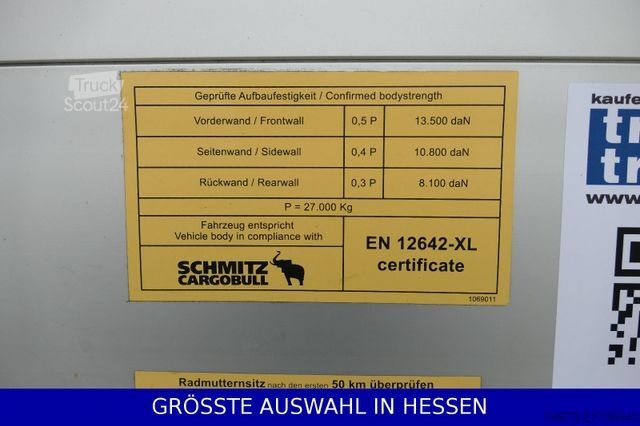 Semirremolque abierto con toldo SCHMITZ CARGOBULL Mega Varios 3,05m Innen neue Plane ¤395.-mt