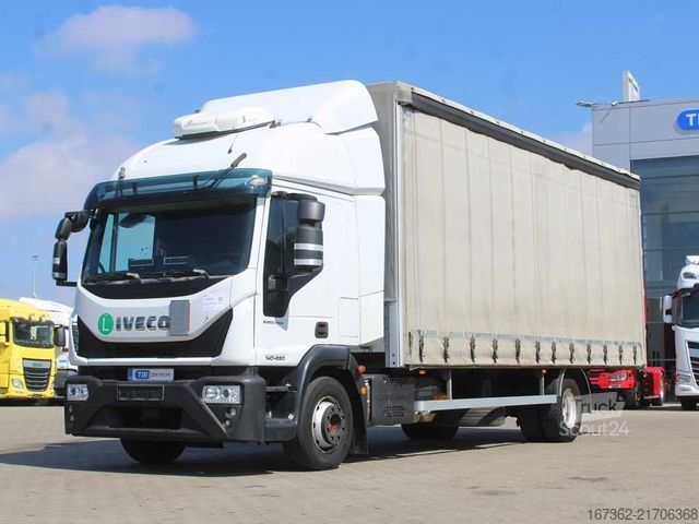 Вантажівка з відкритою платформою IVECO EUROCARGO 14E28, SECONDARY AIR CONDITIONING