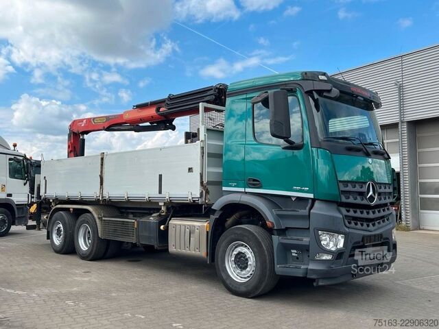 Autokran MERCEDES-BENZ Arocs 2648 6x2 3-Achs Kipper Heckkran Funk