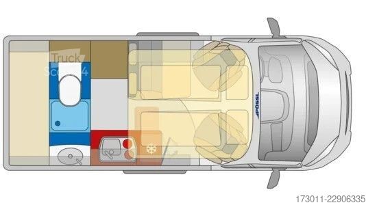 Autocamper PÖSSL Vario 545 Premium Markise 5-Sitzer