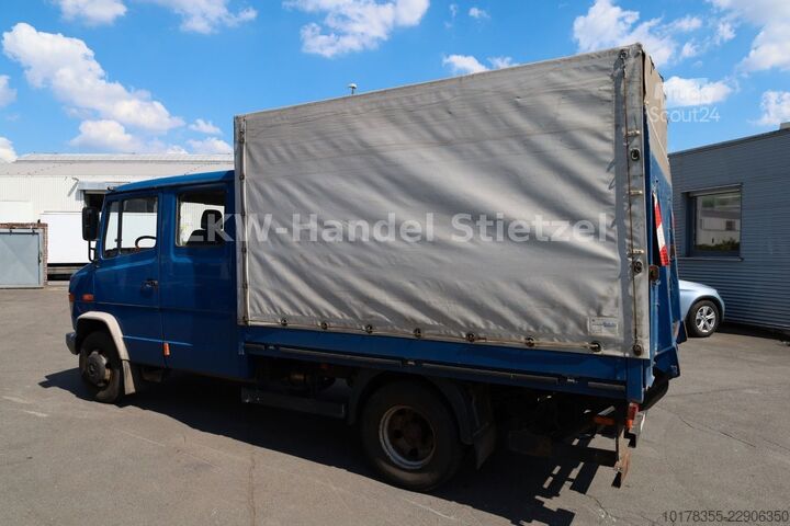 Kombi vozilo sa ceradom MERCEDES-BENZ 814D Vario Pritsche + Plane, LBW, 7 Sitze, PMK2