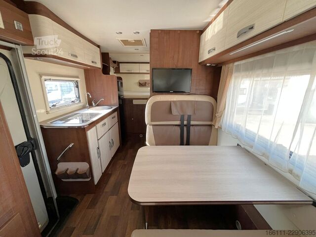 Alkoven kamper FORSTER A 699 HB - Festbett - Klima - Solar - Garage -