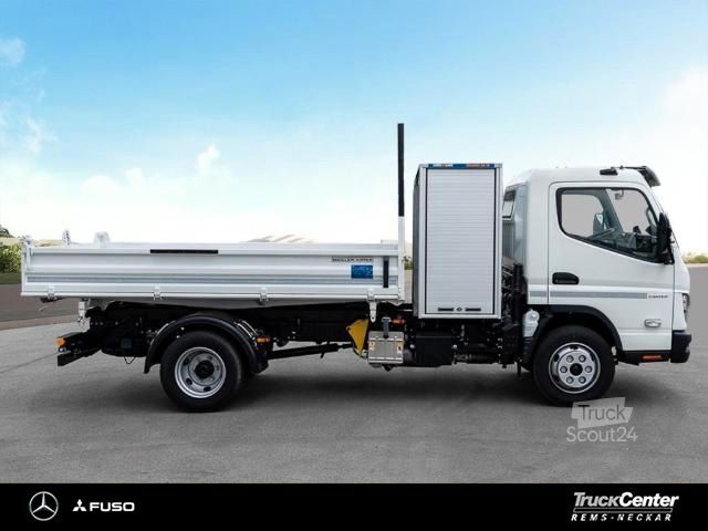 Furgón volquete trilateral FUSO 7C18 Meiler Kipper Roadbox LED KlimaA Kam. AHK