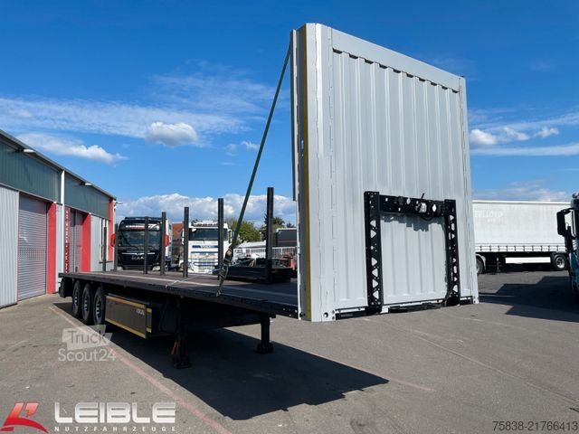 Arbejdsplatform sættevogn KÖGEL S24-1 Plateau Rungen *Liftachse*Palettenkasten