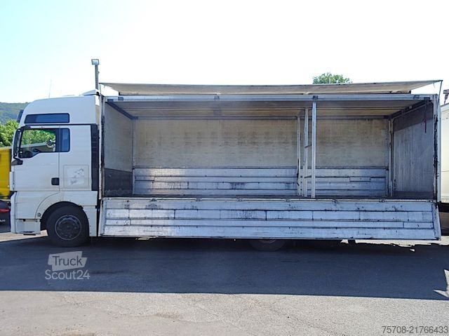 Camion de boissons MAN 26.440 TGX*7,7m Schwenkwand*ATM 38 tkm*LBW*Retar