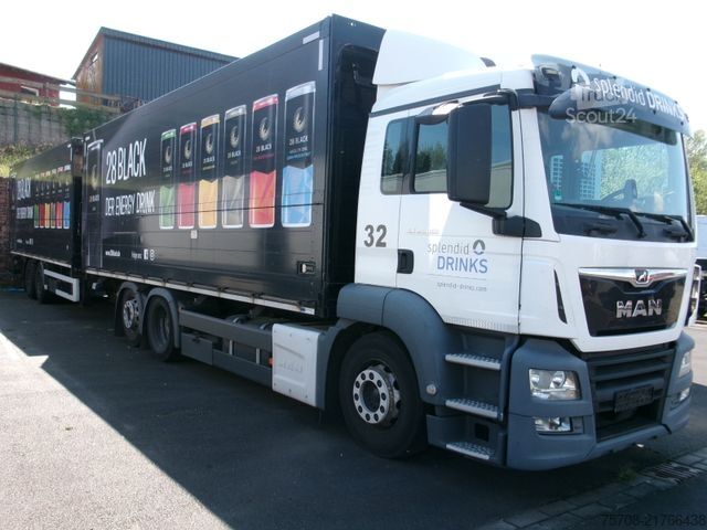 Camião de bebidas MAN 26.460 TGS*kpl. Zug*2x 2,5to LBW*38Pal*Lift/Lenk