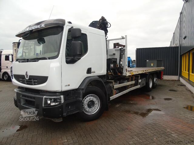 Camión grúa Renault Premium 380 DXI + HIAB 166 + 6x2 + EURO 5