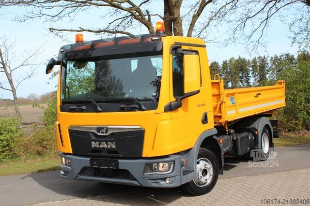 Tre-vejs tippevogn MAN TGL 8.220 BL Kipper 2 x AHK Neues Modell * TOP *