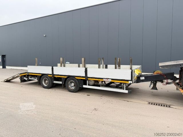 FAYMONVILLE MAX Trailer 2-AXES LOWLOADER 21T - ALU RAMPS - SAF AXLES - AIR SUSP. - 7m - 88cm high - FAYMONVILLE MAX Trailer 2-AXES LOWLOADER 21T - ALU RAMPS - ...