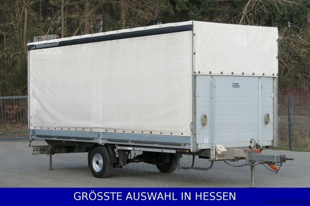 Reboque aberto com lona ACKERMANN-FRUEHAUF Schiebeplane Bordwände 18 PAL 1,9t Leer