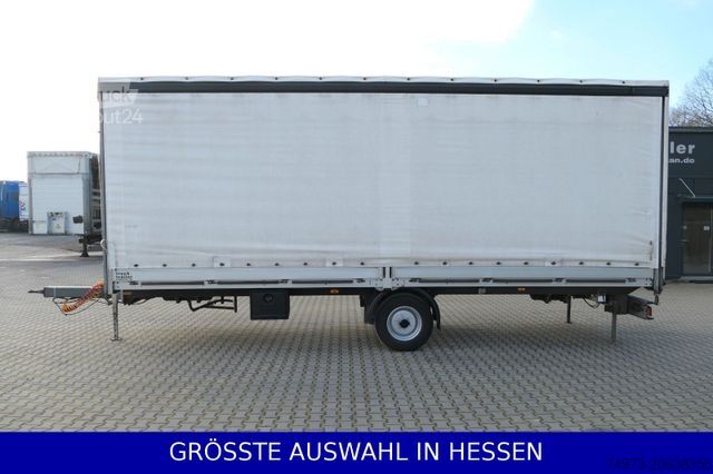 Reboque aberto com lona ACKERMANN-FRUEHAUF Schiebeplane Bordwände 18 PAL 1,9t Leer