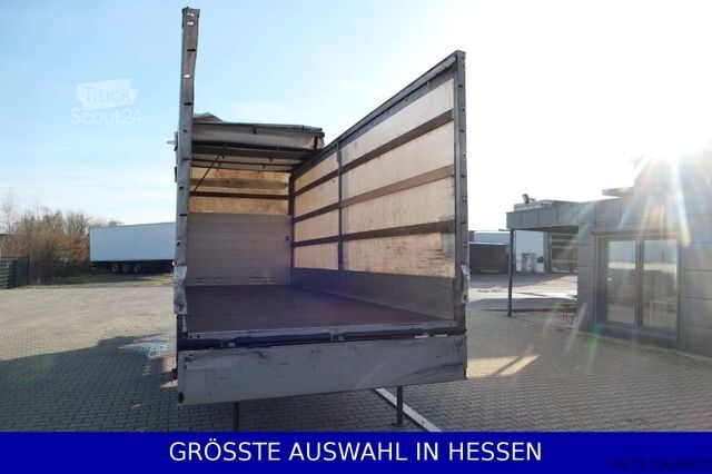 Reboque aberto com lona ACKERMANN-FRUEHAUF Schiebeplane Bordwände 18 PAL 1,9t Leer