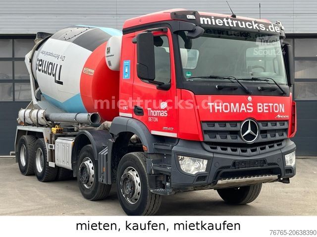 Автобетонозмішувач MERCEDES-BENZ 3540B 8x4 Putzmeister 10cbm/big axle