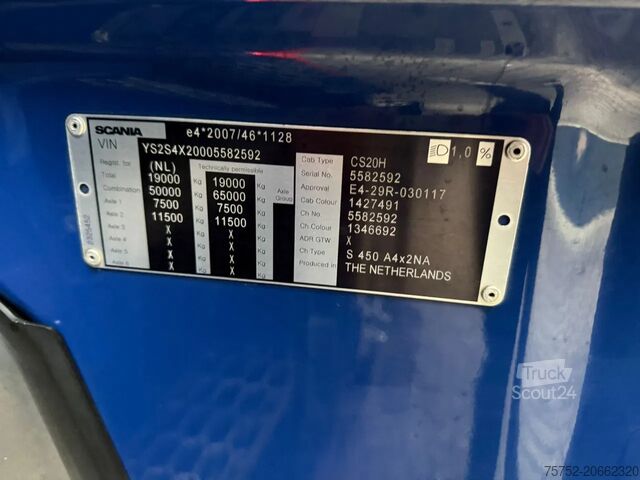 Standard-SZM Scania S450 NGS Alcoa's Retarder Gardner Silo Compress...