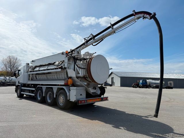 Φορτηγό δεξαμενή κενού SCANIA P450 8x4*4 Hvidtved Larsen FlexLine 412 PED