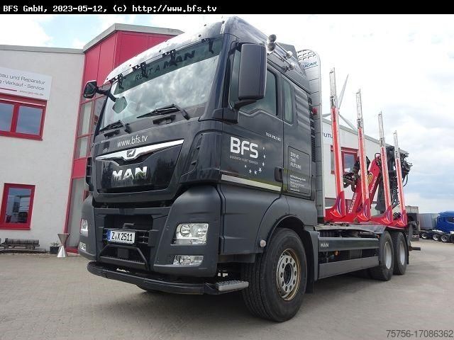 Houttransportwagen MAN TGX 26.510 6x4 BL Kurzholz, Sicherheitspaket Plu