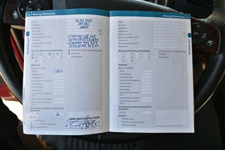 Ψυγείο φορτηγό Mercedes-Benz Actros 2545  E6 T1200R Rohrbahnen LBW Lift Lenk