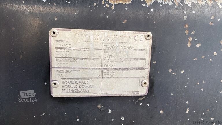 Excavateur mobile Terex-Schaeff TW 95 Yanmar