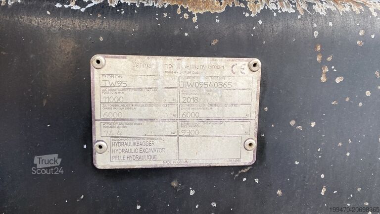 Excavateur mobile Terex-Schaeff TW 95 Yanmar