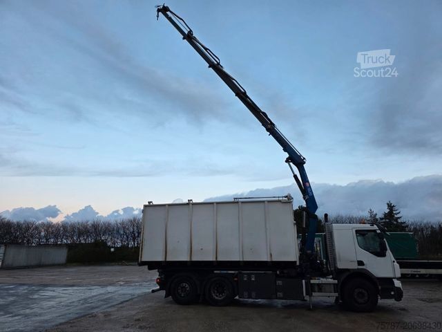 Camion scarrabile VOLVO FE 320 6x2/4 Abroller mit Cont. + Kran HMF 1820