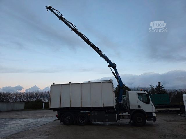 Camion scarrabile VOLVO FE 320 6x2/4 Abroller mit Cont. + Kran HMF 1820