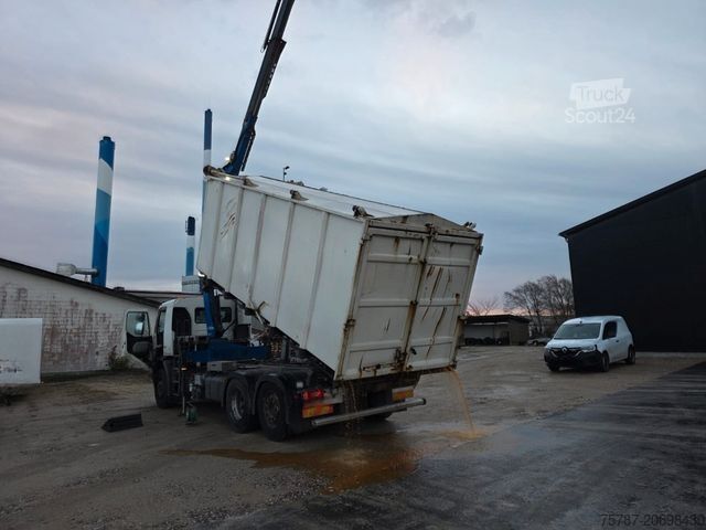 Camion scarrabile VOLVO FE 320 6x2/4 Abroller mit Cont. + Kran HMF 1820
