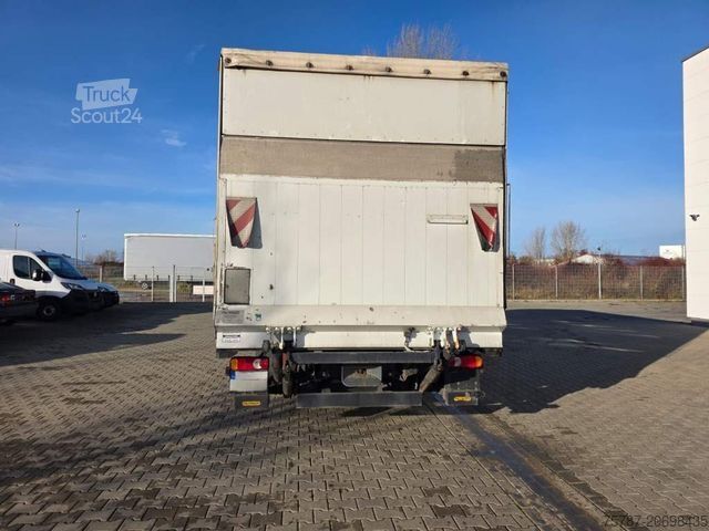 Samochód dostawczy z plandeką IVECO 80-220 Eurocargo, Gardine, Ladebordwand, 1.Hand