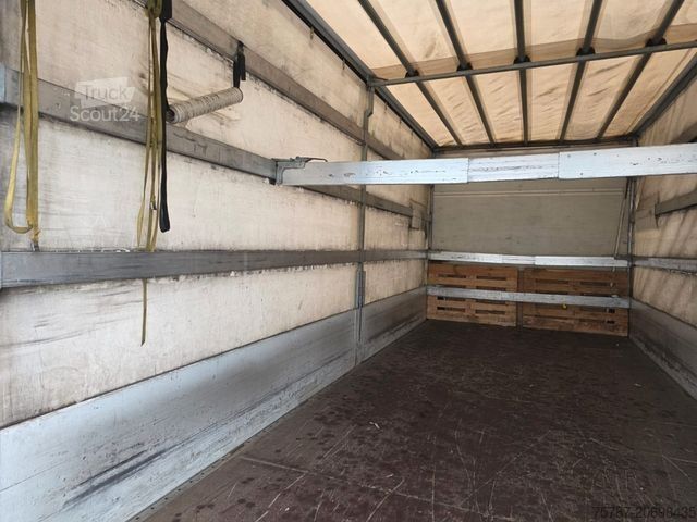 Samochód dostawczy z plandeką IVECO 80-220 Eurocargo, Gardine, Ladebordwand, 1.Hand