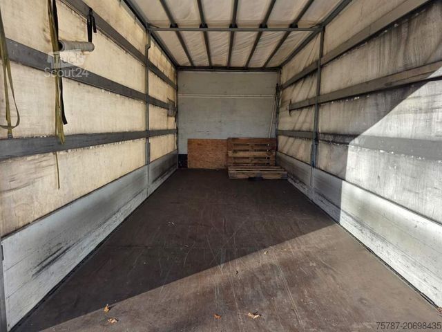 Samochód dostawczy z plandeką IVECO 80-220 Eurocargo, Gardine, Ladebordwand, 1.Hand