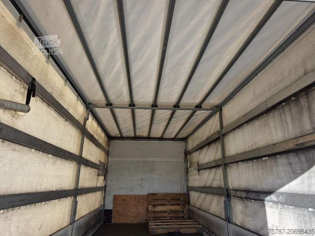Samochód dostawczy z plandeką IVECO 80-220 Eurocargo, Gardine, Ladebordwand, 1.Hand