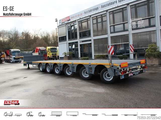 Tieflader-Sattelauflieger BROSHUIS 6-Achs-Satteltieflader - teleskopierbar