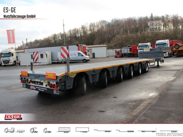 Tieflader-Sattelauflieger BROSHUIS 6-Achs-Satteltieflader - teleskopierbar