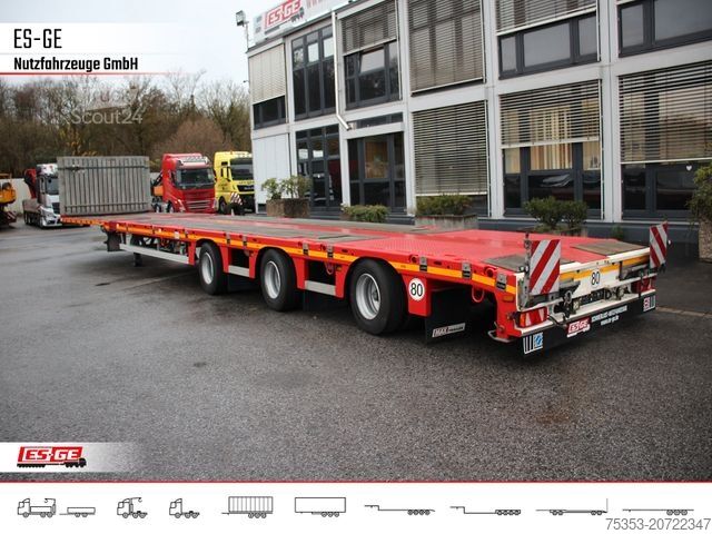 Auflieger mit Arbeitsbühne FAYMONVILLE MAX210 Telesattel Megatrailer