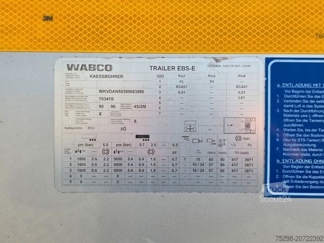 Tankoplegger KÄSSBOHRER STB / ADR Typ AT und FL / Lift / BITUMEN !!!!