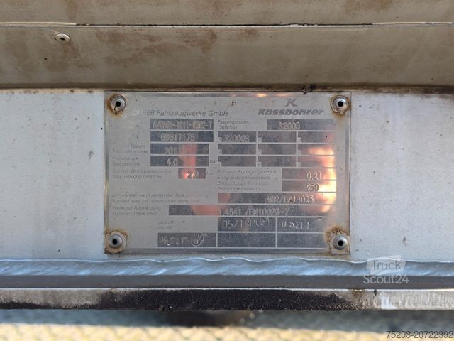 Tankoplegger KÄSSBOHRER STB / ADR Typ AT und FL / Lift / BITUMEN !!!!