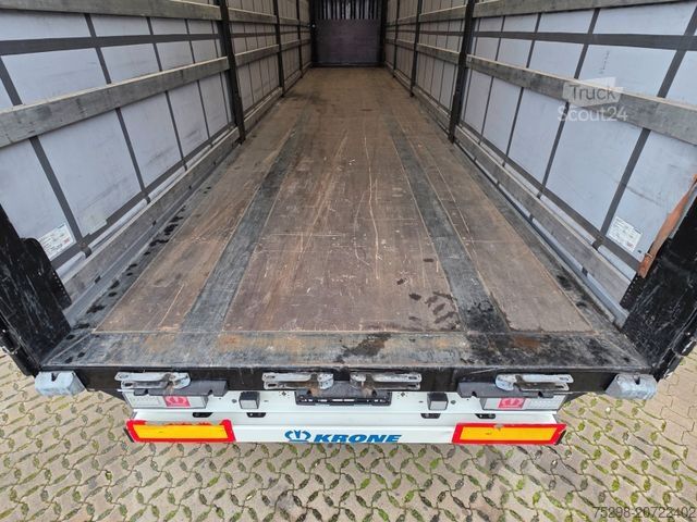 Открытый полуприцеп с тентом KRONE SD / EDSCHA / ADR Typ EX/II / Liftachse