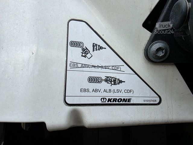 Открытый полуприцеп с тентом KRONE SD / EDSCHA / ADR Typ EX/II / Liftachse