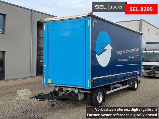 Open trailer with tarp WECON APD218 / Aluklappen