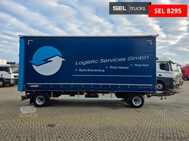 Open trailer with tarp WECON APD218 / Aluklappen