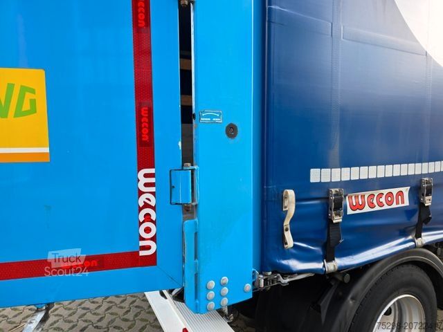 Open trailer with tarp WECON APD218 / Aluklappen