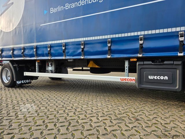 Open trailer with tarp WECON APD218 / Aluklappen