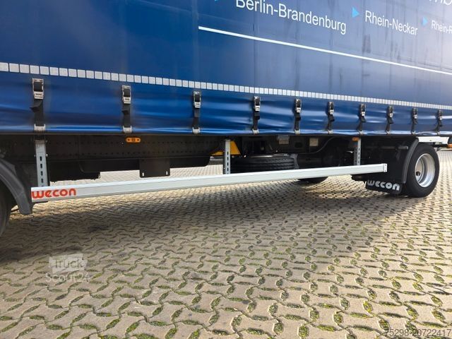 Open trailer with tarp WECON APD218 / Aluklappen