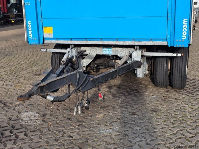 Open trailer with tarp WECON APD218 / Aluklappen