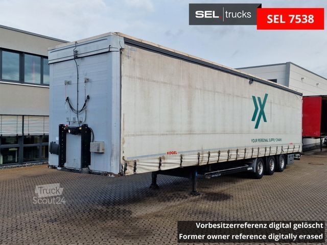 Open oplegger met zeil KÖGEL S24-1 / Hubdach / EDSCHA