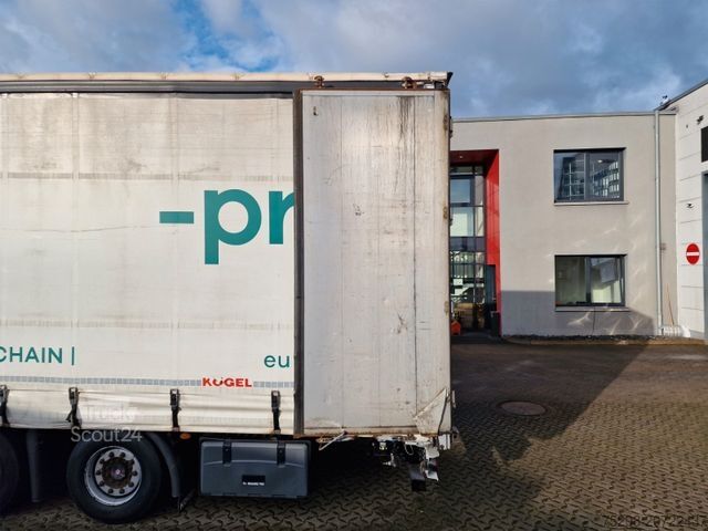 Open oplegger met zeil KÖGEL S24-1 / Hubdach / EDSCHA