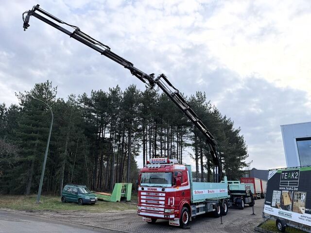 Autokrāna kravas automašīna Scania 164L-480 V8 6x4 + CRANE HIAB 350-4 + JIB 90-4 -...