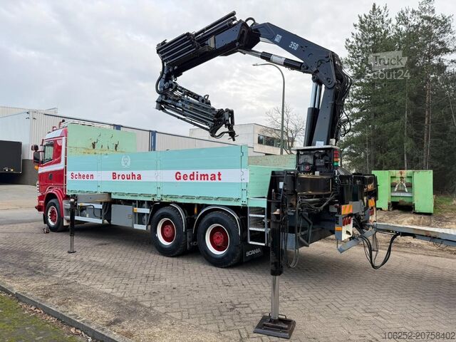 Autokrāna kravas automašīna Scania 164L-480 V8 6x4 + CRANE HIAB 350-4 + JIB 90-4 -...